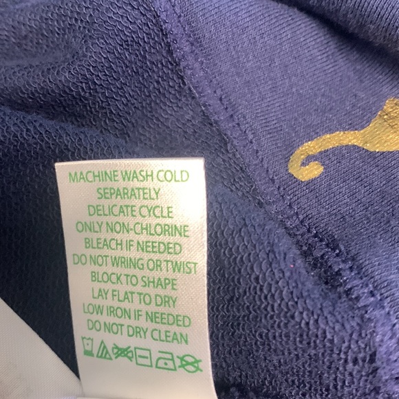 Lilly Pulitzer UPF 50+ skipper ruffle dress, true navy metallic seahorses. NWOT - Picture 9 of 9